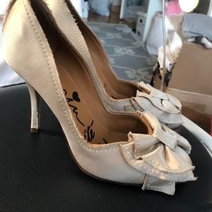 Lanvin Satin Bow Heels